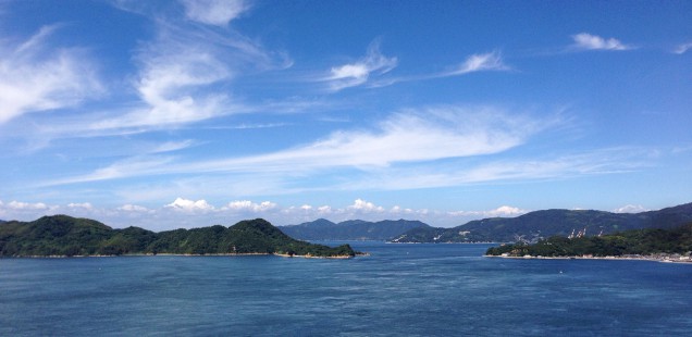 来島海峡大橋からの風景
